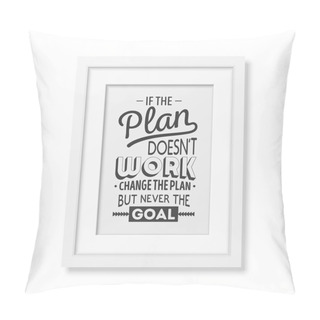 Personality  Quote Typographical Background In The Realistic Square White Frame Pillow Covers
