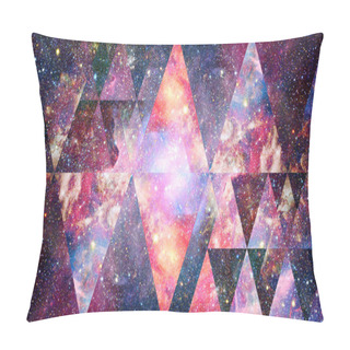 Personality  Nebula Space And Sacred Geometry. Elements Of This Image Furnished By NASA. Pillow Covers