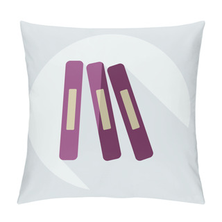 Personality  Flat Modern Design With Shadow Icons Books Pillow Covers