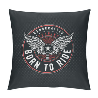 Personality  Born To Ride Typographic Pillow Covers