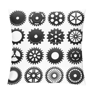 Personality  Machine Gear Wheel Cogwheel Vector Pillow Covers