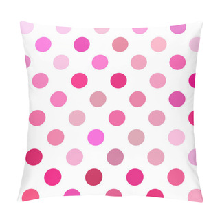 Personality  Pink Polka Dots Background, Creative Design Templates Pillow Covers
