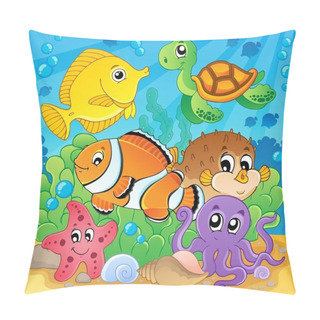 Personality  Coral Fish Theme Image 2 Pillow Covers