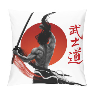 Personality  Samurai Pose Pillow Covers