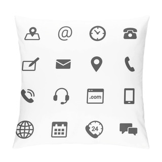 Personality  Contact Icons Pillow Covers
