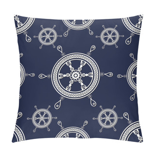 Personality  Seamless Texture With A Nautical Theme 4 Pillow Covers