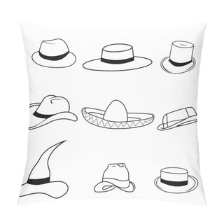 Personality  Set Classic Hats Pillow Covers