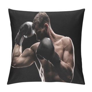 Personality  Sportsman In Boxing Gloves  Pillow Covers