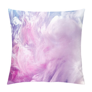 Personality  Abstract Bright Swirling Smoke, Valentines Day Background. Vibrant Colorful Fog, Exciting Perfume Fragrance, Hookah Backdrop. Contrasting Colors Of Love, Passion, Relaxing Meditation Music Pillow Covers