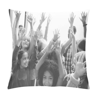 Personality  Children Holding Hands Up Pillow Covers