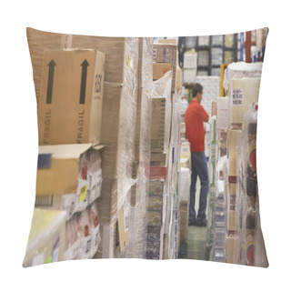 Personality  Warehouse Worker In Warehouse Pillow Covers
