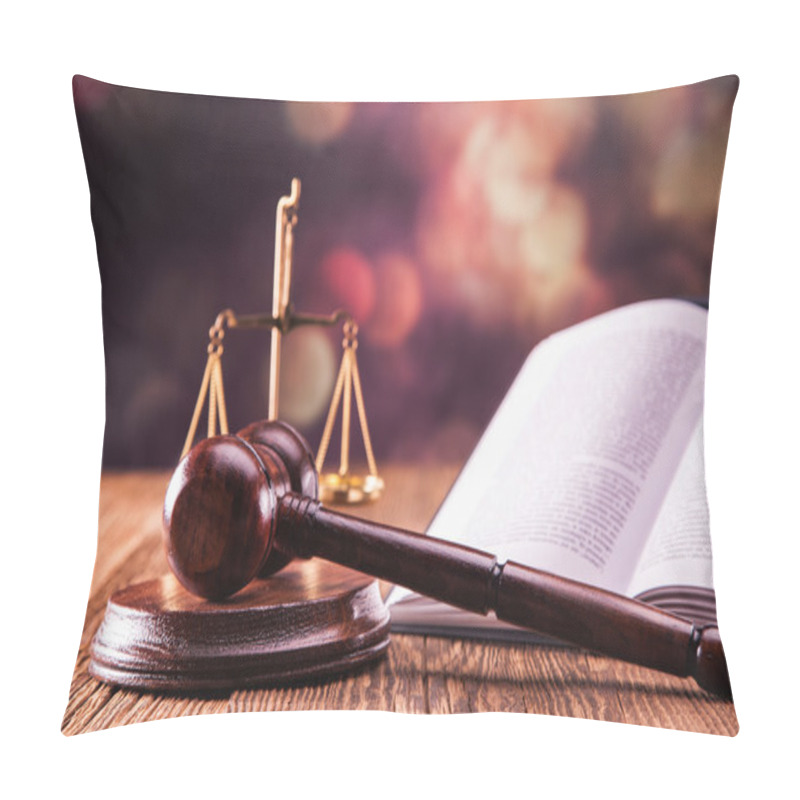 Personality  Law Code And Gavel Pillow Covers