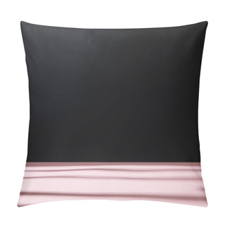 Personality  Black And Pink Background With Shadow And Sunlight Pillow Covers