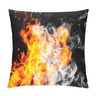 Personality  Fire Flames Background. Pillow Covers