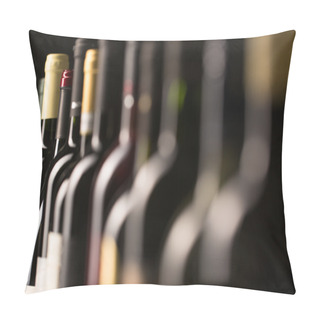 Personality  Bottles Of Wine View Pillow Covers