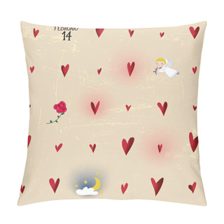 Personality  Whimsical Valentine's Day Poster Pillow Covers