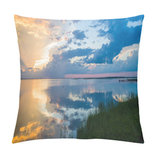 Personality  Alabama Gulf Coast Sunset On The Eastern Shore Of Mobile Bay  Pillow Covers