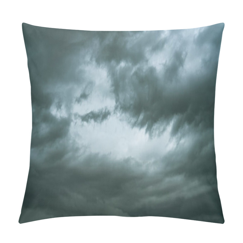 Personality  Grey Storm Rain Clouds Or Nimbus On Sky  Pillow Covers