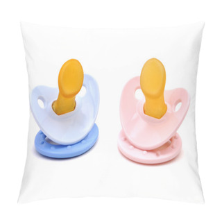 Personality  Blue And Pink Pacifiers Pillow Covers