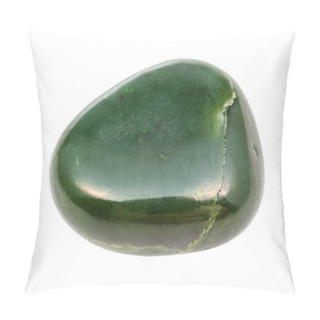 Personality  Polished Nephrite (green Jade) Gemstone Isolated Pillow Covers