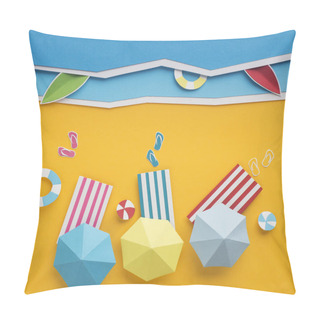 Personality  Summerr Beach Accessories Placed On The Sandy Beach Pillow Covers