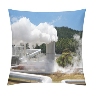 Personality  Geothermal Power Station Alternative Energy Pillow Covers