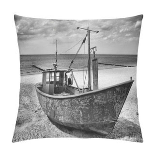Personality  Small Fishing Boat Pillow Covers
