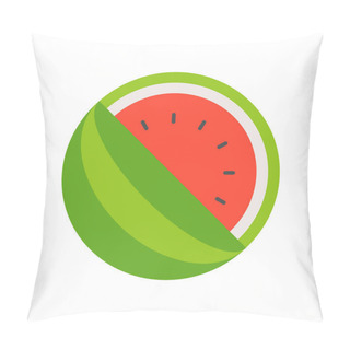 Personality  Cut Watermelon Summertime Beach Flat Icon Pillow Covers