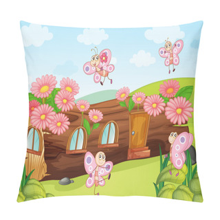 Personality  Log Home Pillow Covers