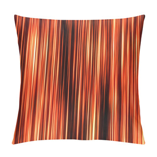 Personality  Colorful Vertical Lines. Glowing Stripes. 3d Rendering Pillow Covers