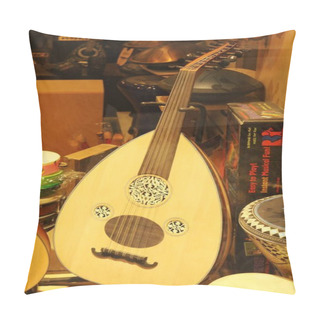 Personality  Discover The Rich Tapestry Of Greek Culture Through Traditional Instruments Like The Bouzouki, Lyre, And Tzouras, Each Resonating With The Soulful Melodies And Vibrant Rhythms Of Greece's Musical Heritage. Pillow Covers