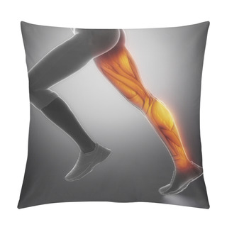 Personality  Female Leg Muscle Anatomy Pillow Covers