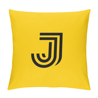 Personality  Letter J Logo Icon Design Template Elements Pillow Covers