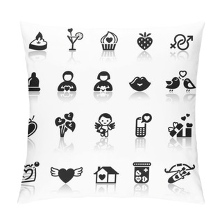 Personality  Set Valentine's Day Icons, Love Romantic Sign Pillow Covers