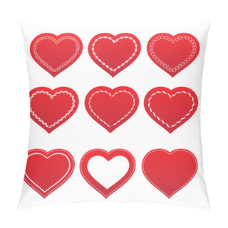 Personality  Set Of Hearts Pillow Covers