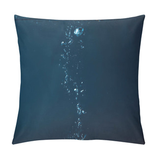 Personality  Full Frame Of Dark Water With Bubbles Background Pillow Covers