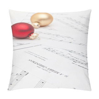 Personality  Christmas Sheet Music Pillow Covers