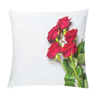 Personality  Holiday Background With Present And Flower. Pillow Covers