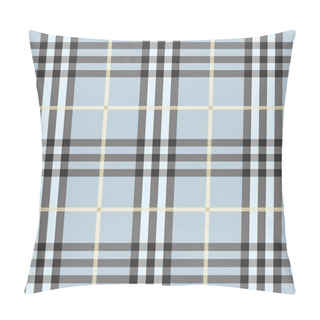 Personality  Seamless Modern And Trendy Light Blue Plaid Pattern Pillow Covers