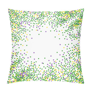Personality  Mardi Gras Dot Background. Pillow Covers