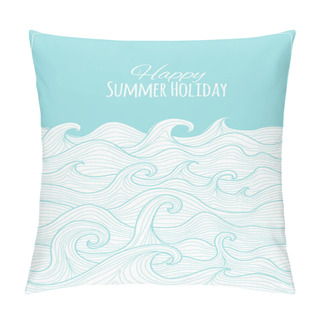 Personality  Abstract Sea Background For Your Design Pillow Covers