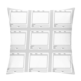 Personality  Storyboard Template For Film Story Pillow Covers