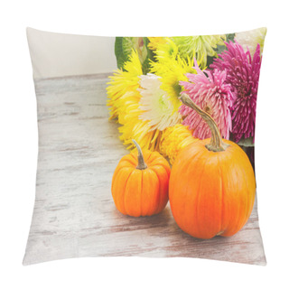 Personality  Pumpkins On Table Pillow Covers