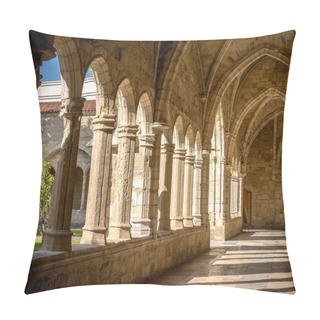 Personality  Santander Cathedral, Hallway, Columns And Arches Of The Cloister Pillow Covers