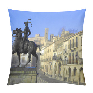 Personality  Plaza Mayor In Trujillo, Spain Pillow Covers