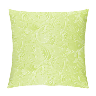 Personality Beautiful Green Floral Background Pillow Covers