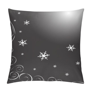 Personality  Elegant Black Christmas Background Pillow Covers