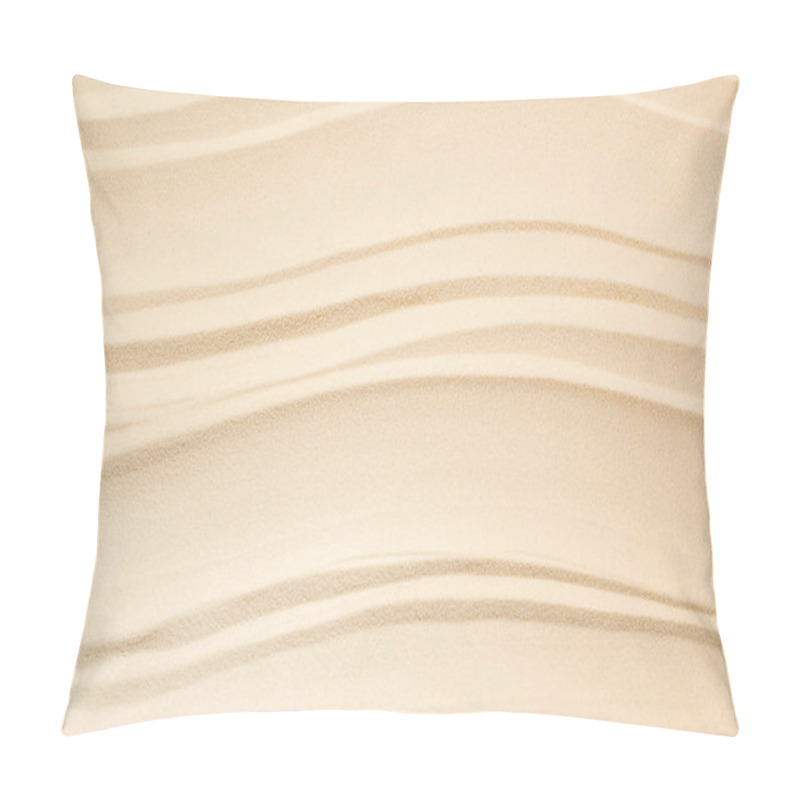 Personality  full frame of lines on sand as background pillow covers