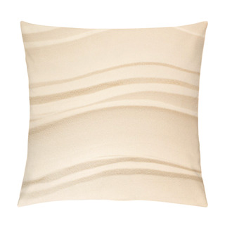 Personality  Full Frame Of Lines On Sand As Background Pillow Covers