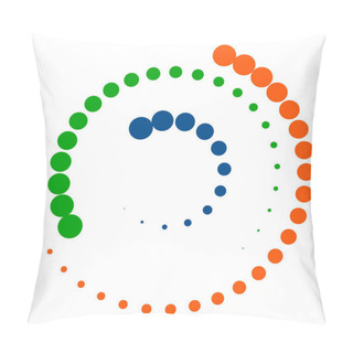 Personality  Spiral Element With Concentric Circles Pillow Covers